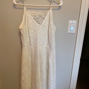 White Crochet Dress